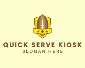 American Football Team Shield logo design