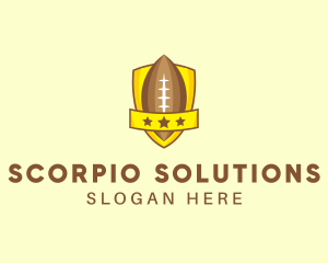 American Football Team Shield logo design