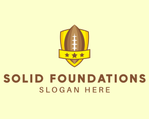 Goal Post - American Football Team Shield logo design