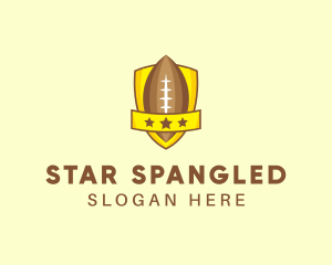 American - American Football Team Shield logo design