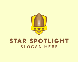 American Football Team Shield logo design