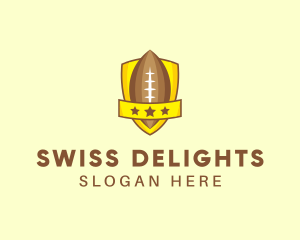 American Football Team Shield logo design