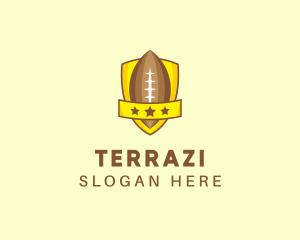 American Football Team Shield logo design