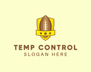 American Football Team Shield logo design