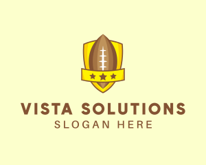 American Football Team Shield logo design