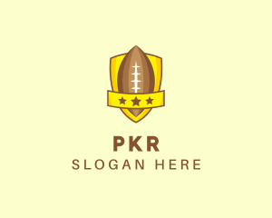 American Football Team Shield logo design