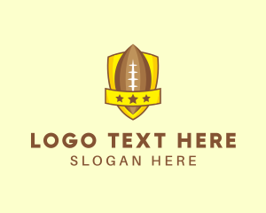 Training - American Football Team Shield logo design