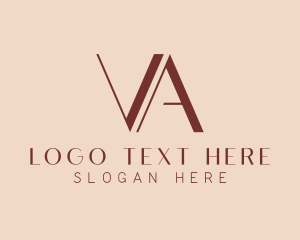 Letter Va - Luxury Boutique Letter VA logo design
