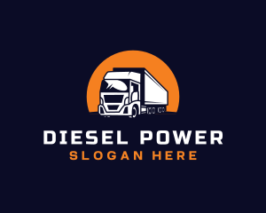 Diesel - Logistics Truck Delivery logo design