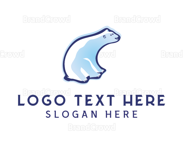 Cute Polar Bear Logo