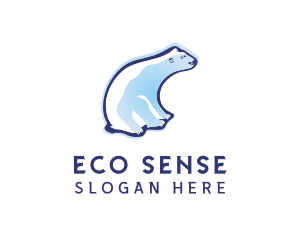 Climate - Cute Polar Bear logo design