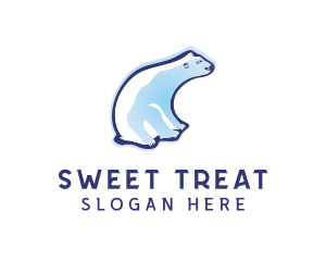 Cute Polar Bear logo design