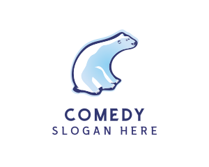 Cute Polar Bear logo design