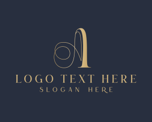 High End - Stylist Tailoring Letter A logo design