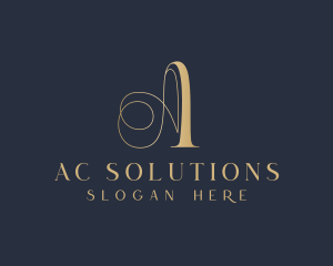 Stylist Tailoring Letter A logo design