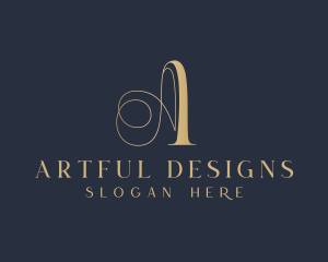 Stylist Tailoring Letter A logo design