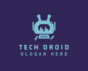 Droid - Tech Game Robot logo design