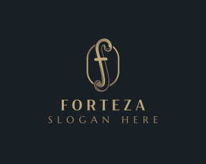 Elegant Fashion Boutique Letter F logo design