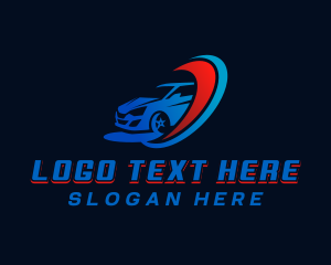 Driving - Car Racing  Engine logo design