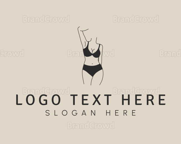 Woman Lingerie Body Logo