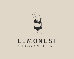 Modelling - Woman Lingerie Body logo design