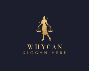 Lawyer - Woman Lawyer Justice logo design
