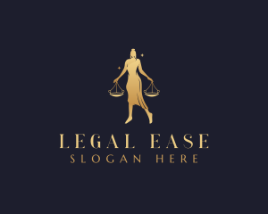 Lawyer - Woman Lawyer Justice logo design