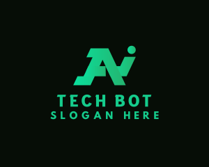 Ai - Technology AI Letter AI logo design