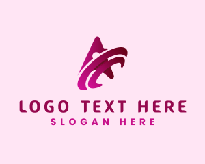 Social Media - Creative Orbit Letter A logo design