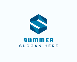 Generic Hexagon Letter S logo design