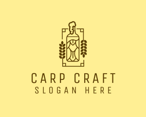 Craft Beer Bottle  logo design