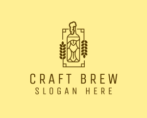 Craft Beer Bottle  logo design