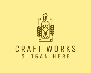 Craft Beer Bottle  logo design