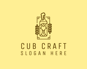 Craft Beer Bottle  logo design