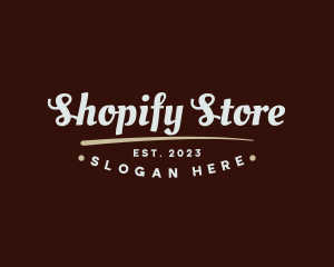 Retro Quirky Store logo design