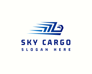 Cargo Truck Courier logo design