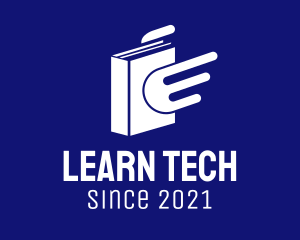 E Learning - Winged Academic Book logo design