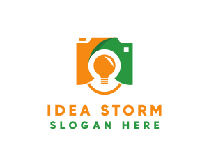 Flash Bulb Photography logo design