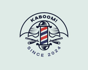 Razor Haircut Barbershop Logo