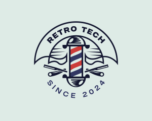 Razor Haircut Barbershop logo design