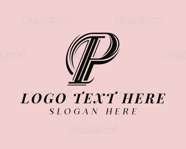 Professional Business Letter P Logo