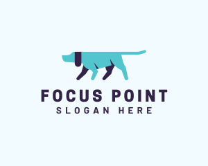 Pointing Directional Dog logo design