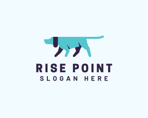 Pointing Directional Dog logo design