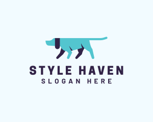 Shelter - Pointing Directional Dog logo design