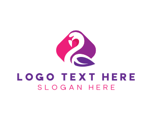 Stylish - Stylish Eco Swan logo design