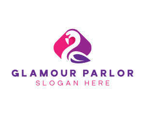 Parlor - Stylish Eco Swan logo design