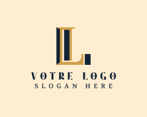 Letter L - Luxury Hotel Property logo design
