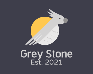 Grey - Grey Cockatoo Bird logo design