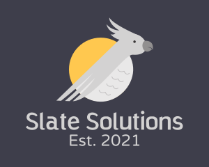 Grey - Grey Cockatoo Bird logo design