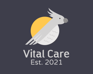 Birdwatcher - Grey Cockatoo Bird logo design